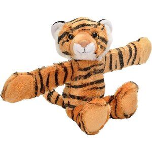 Wild Republic 19557 Huggers, Tiger Plush Toy, Slap Bracelet, Stuffed Animal 8"
